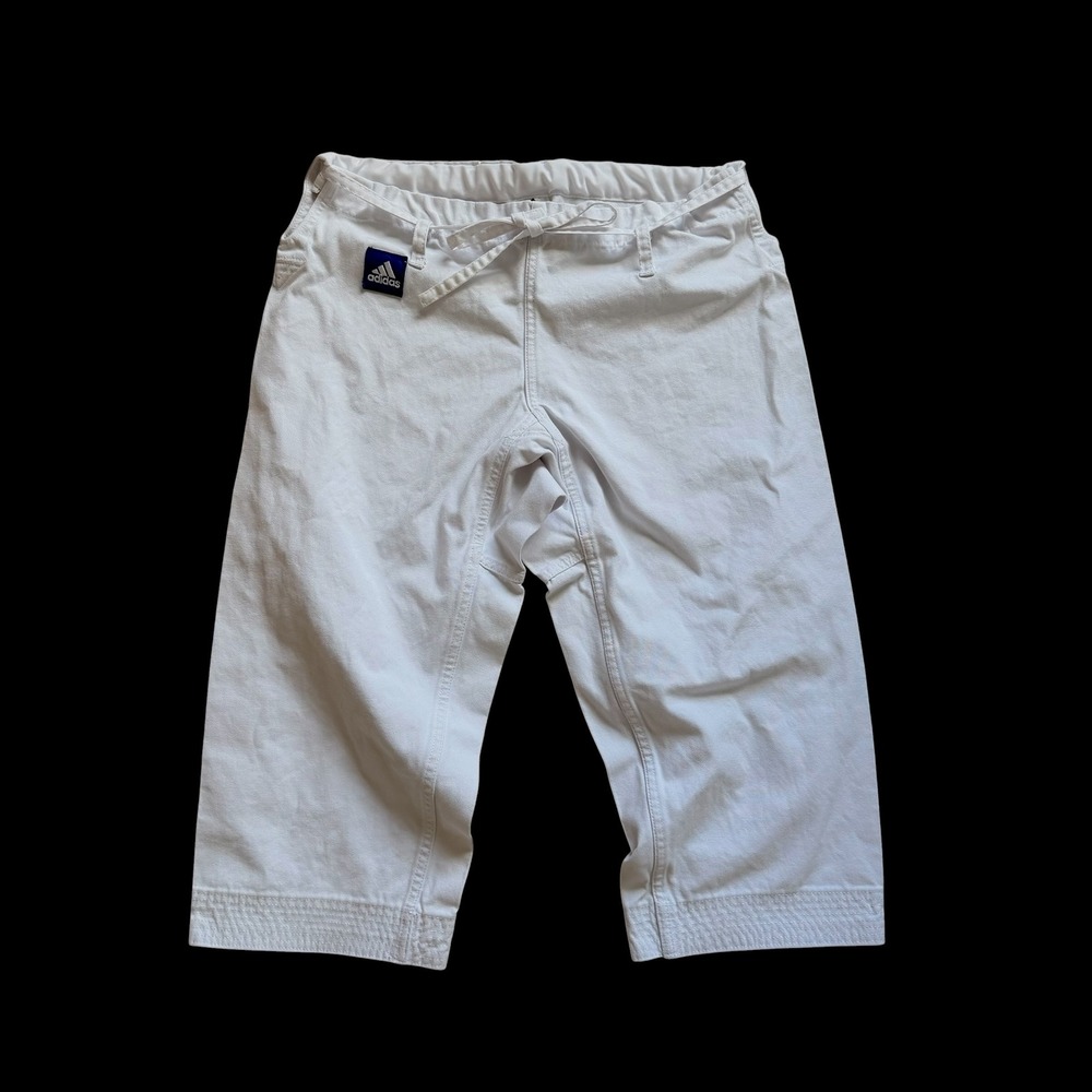 Adidas White Karate Gi Pants Martial Arts Training Uniform Size 160cm 3/160